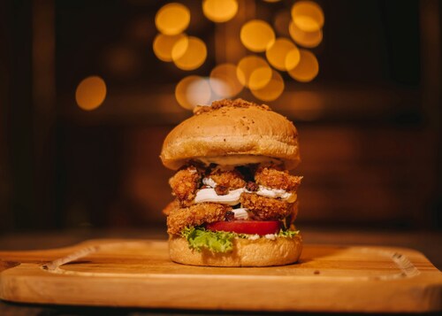 Chicken, Boneless Bucket, Veggie, Burger, and More